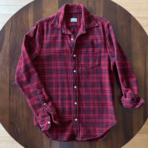 Club Monaco Red Plaid Flannel - Picture 1 of 4